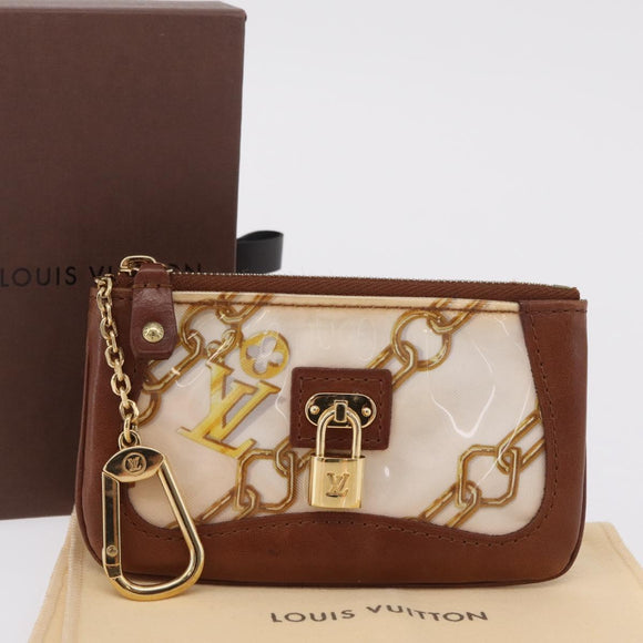 LOUIS VUITTON Monogram Charm Pochette Cles Coin Purse M95164 LV Auth 167786A