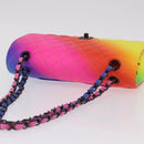 CHANEL Chain Matelasse 25 Shoulder Bag Calf Skin Rainbow CC Auth 167787SM-6