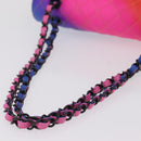 CHANEL Chain Matelasse 25 Shoulder Bag Calf Skin Rainbow CC Auth 167787SM-7