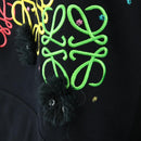 LOEWE Susuwatari Spirited Away Long Sleeve Hoodie Cotton M Black Auth 167788M-10