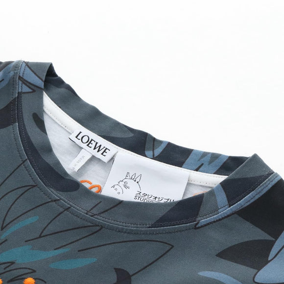LOEWE Baby Mouse Flybird Spirited Away T Shirt Cotton XXS Gray Auth 167789M