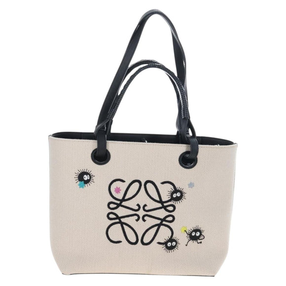 LOEWE x Studio Ghibli Suswatari Tote Bag Canvas 2way Beige Auth 167791SAM