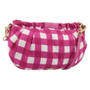 Miu Miu Shoulder Bag Nylon Pink Gold Auth 167795A-1