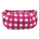 Miu Miu Shoulder Bag Nylon Pink Gold Auth 167795A-13