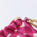 Miu Miu Shoulder Bag Nylon Pink Gold Auth 167795A-23