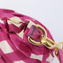 Miu Miu Shoulder Bag Nylon Pink Gold Auth 167795A-24