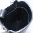 Miu Miu Shoulder Bag Leather Black Silver Auth 167796A-22
