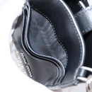 Miu Miu Shoulder Bag Leather Black Silver Auth 167796A-24
