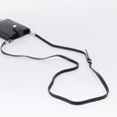 Miu Miu Shoulder Bag Leather Black Silver Auth 167796A-8