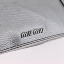 Miu Miu Hand Bag Leather 2way Silver Auth 167797A-20