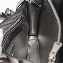 Miu Miu Hand Bag Leather 2way Silver Auth 167797A-27