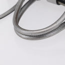 Miu Miu Hand Bag Leather 2way Silver Auth 167797A-8