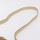 Miu Miu Hand Bag Leather 2way Beige Gold Auth 167799-16