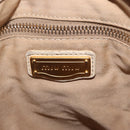 Miu Miu Hand Bag Leather 2way Beige Gold Auth 167799-27
