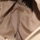 Miu Miu Hand Bag Leather 2way Beige Gold Auth 167799-11