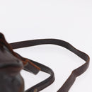 Miu Miu Hand Bag Leather 2way Brown Silver Auth 167800-11