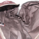 Miu Miu Hand Bag Leather 2way Brown Silver Auth 167800-23