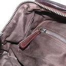 Miu Miu Hand Bag Leather 2way Brown Silver Auth 167800-25