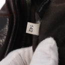 Miu Miu Hand Bag Leather 2way Brown Silver Auth 167800-27