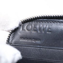 LOEWE Anagram Zippy Wallet Leather Silver Rainbow Auth 167801-17