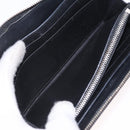 LOEWE Anagram Zippy Wallet Leather Silver Rainbow Auth 167801-17