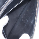 LOEWE Anagram Zippy Wallet Leather Silver Rainbow Auth 167801-19