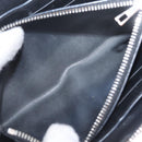 LOEWE Anagram Zippy Wallet Leather Silver Rainbow Auth 167801-11