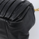 Miu Miu Hand Bag Leather 2way Black Gold Auth 167802M-12