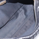 Miu Miu Hand Bag Leather 2way Black Gold Auth 167802M-20