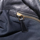 Miu Miu Hand Bag Leather 2way Black Gold Auth 167802M-25