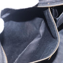 Miu Miu Hand Bag Leather 2way Black Gold Auth 167802M-24