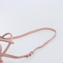 Miu Miu Matelasse Hand Bag Leather 2way Pink Gold Auth 167803M-15