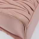 Miu Miu Matelasse Hand Bag Leather 2way Pink Gold Auth 167803M-19