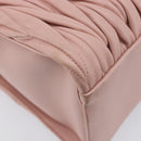 Miu Miu Matelasse Hand Bag Leather 2way Pink Gold Auth 167803M-21