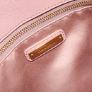 Miu Miu Matelasse Hand Bag Leather 2way Pink Gold Auth 167803M-23