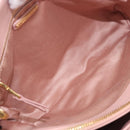 Miu Miu Matelasse Hand Bag Leather 2way Pink Gold Auth 167803M-12