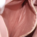 Miu Miu Matelasse Hand Bag Leather 2way Pink Gold Auth 167803M-27
