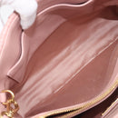 Miu Miu Matelasse Hand Bag Leather 2way Pink Gold Auth 167803M-30