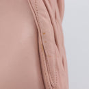 Miu Miu Matelasse Hand Bag Leather 2way Pink Gold Auth 167803M-5