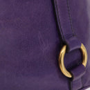 Miu Miu Hand Bag Leather 2way Purple Gold Auth 167804M-3