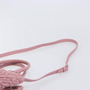 Miu Miu Matelasse Hand Bag Leather 2way Pink Silver Auth 167805M-16