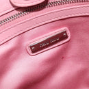 Miu Miu Matelasse Hand Bag Leather 2way Pink Silver Auth 167805M-24