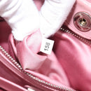 Miu Miu Matelasse Hand Bag Leather 2way Pink Silver Auth 167805M-11
