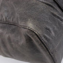 Miu Miu Hand Bag Leather 2way Gray Silver Auth 167807M-13