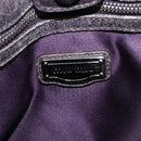 Miu Miu Hand Bag Leather 2way Gray Silver Auth 167807M-20
