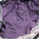 Miu Miu Hand Bag Leather 2way Gray Silver Auth 167807M-10