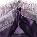Miu Miu Hand Bag Leather 2way Gray Silver Auth 167807M-22