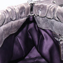 Miu Miu Hand Bag Leather 2way Gray Silver Auth 167807M-25