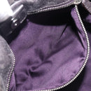 Miu Miu Hand Bag Leather 2way Gray Silver Auth 167807M-27