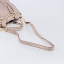 Miu Miu Hand Bag Leather 2way Pink Gold Auth 167808M-10